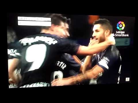 Gol de Cejudo ante el Deportivo de la Coruña