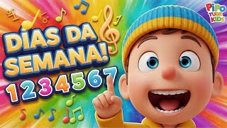 🐰 Pipo Ensina os DIAS DA SEMANA! 📅 Música Educativa para Crianças | Canal Pipo Tube Kids