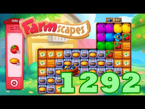 Farmscapes Level 1292 HD Gameplay Walkthrough | 3 - match game | android | ios | pc | GameGo Game