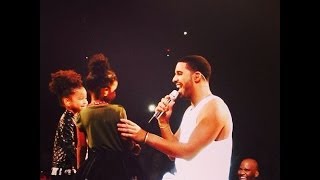 Drake Sings To His 2 Nieces Sade and Spirit Live On Stage  "Hold On We're Going Home" :full
