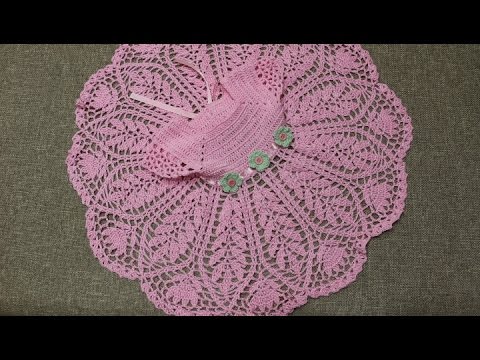 Vestido rosa 3 meses crochet