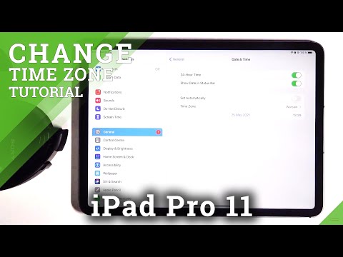 How to Set Up Date and Time in iPad Pro 11 - Customize Time Settings