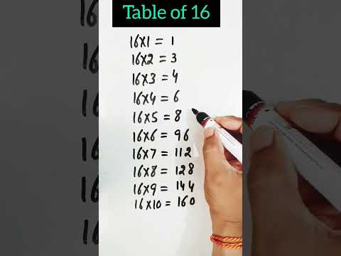 🔥16 Table Trick 🔥|Table of 16 #table #tricks #shorts