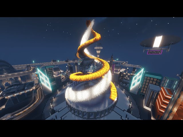 Futuristic City - Utopia above the clouds Minecraft Map