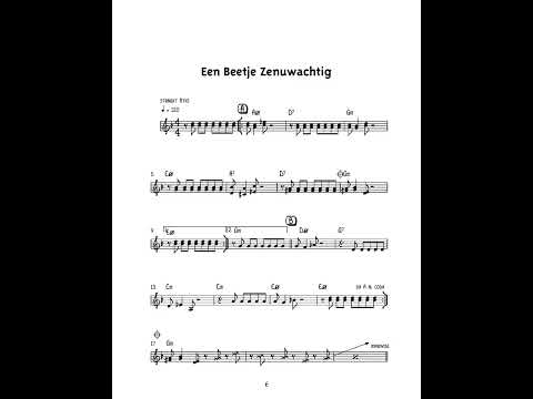 real book solo piano: een beetje zenuwachtig (Misha Mengelberg)