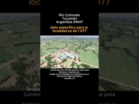Río Colorado, Tucumán desde el Microsoft Flight Simulator #riocolorado #tucuman #argentina #msfs2024
