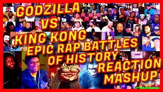 [SUPER MEGA] GODZILLA VS KING KONG: EPIC RAP BATTLES OF HISTORY - REACTION MASHUP - ERB IS BACK![AR]