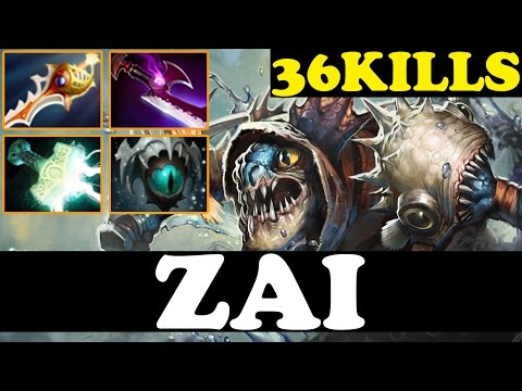 Zai Plays Slark WITH 36 KILLS VS Puppey Plays Kunkka - Dota 2