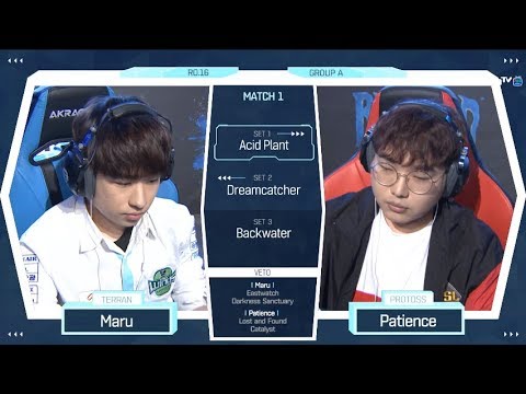 [2018 GSL Season 2] Code S Ro.16 Group A Match1 Maru vs Patience