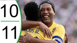 Ronaldinho Team vs Roberto Carlos Team - Extended Highlights &amp; Goals - The Beautiful Game 2022