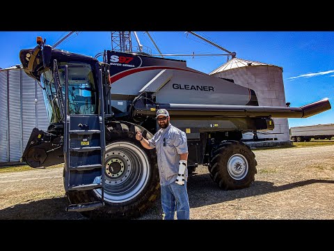 We got a BRAND NEW Gleaner Combine