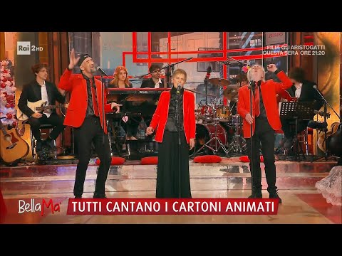 I Cavalieri del Re cantano la sigla di "Yattaman" - BellaMa' 31/12/2024