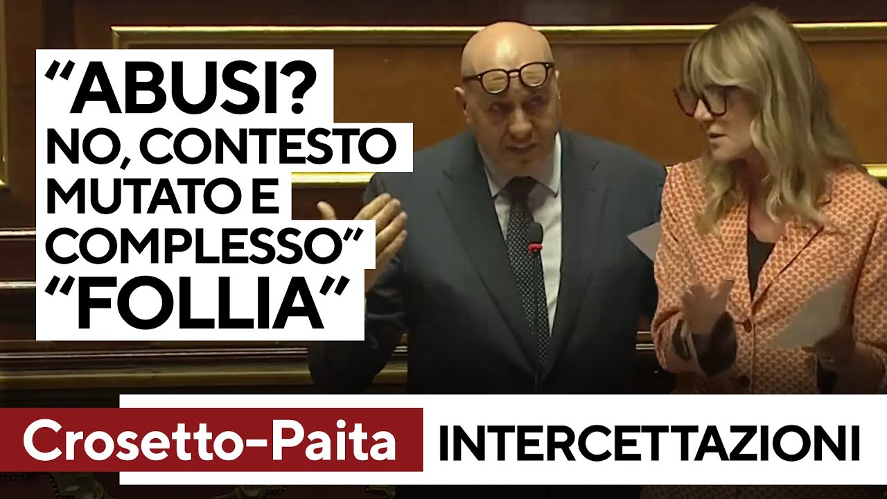 Crosetto: "Nessun abuso su intercettazioni, contesto complesso". Paita: "Follia"