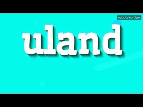 ULAND - HOW TO PRONOUNCE IT!?
