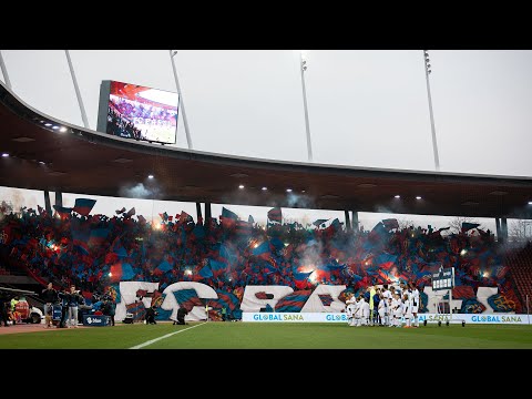 FC Zürich vs FC Basel: Intro der Basler Fans im Letzigrund - 02.02.2025