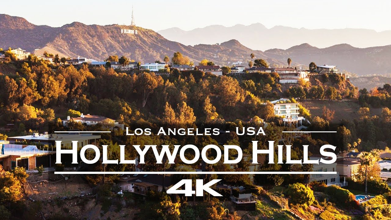 Hollywood Hills from Above 🇺🇸 | 4K Drone Tour of Celebrity Mansions in Los Angeles
