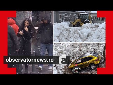 Alertă de viscol şi ger în România. Drumuri blocate, accidente şi şcoli închise. Prognoza ANM