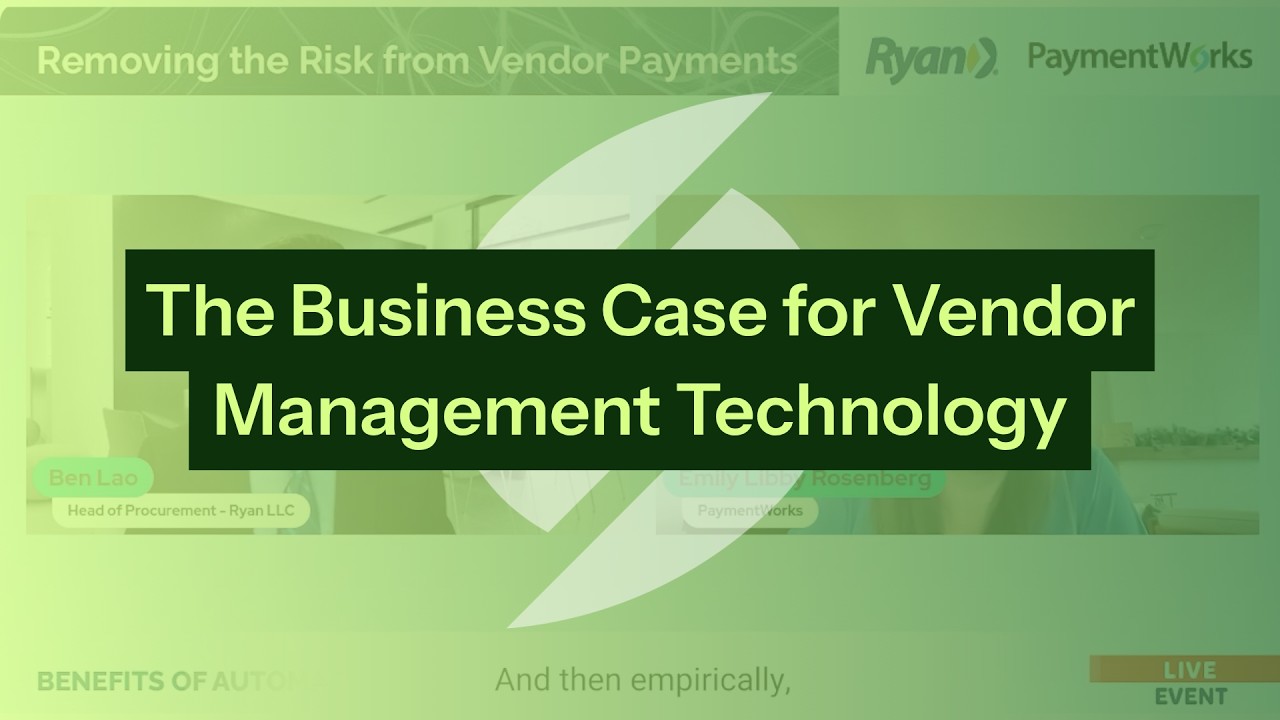 The Business Case for Vendor Management Technology