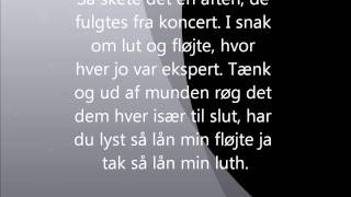 Rasmus Bjerg hit med sangen: luth og fløjte lyrics