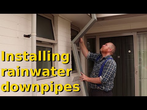 How to install a rainwater downpipe