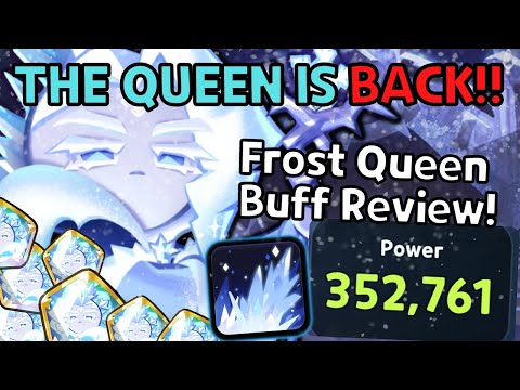 The QUEEN is BACK! Frost Queen Buff Review! | Cookie Run Kingdom