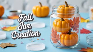 #396| Fall Colors: Create A Gorgeous Resin Jar With Pumpkins & Leaves