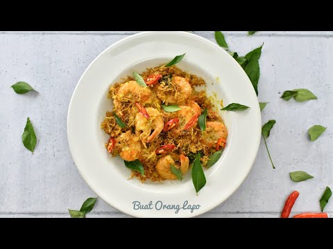 Udang Goreng Butter Sarang Telur | Butter Prawn Egg Floss