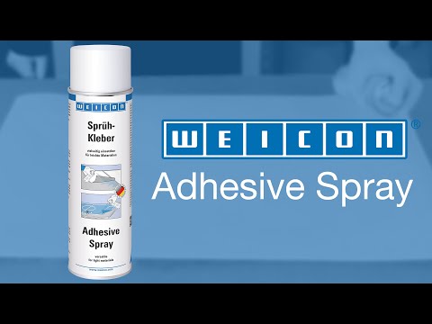 Клей-спрей WEICON средней фиксации видео