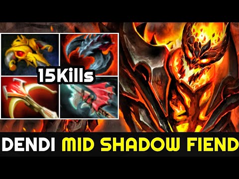 DENDI Mid Shadow Fiend against Pugna - Satanic Build 7.24 Dota 2