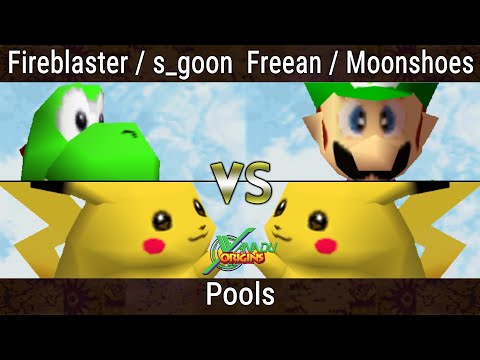 Xanadu Origins - Fireblaster & s_goon Vs. Freean & Moonshoes - Smash Bros - SSB64