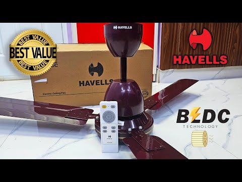 Havells Glaze BLDC Motor Ceiling Fan Unboxing And Installation