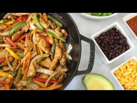 Chicken Fajitas Recipe | Homemade Fajita Seasoning | Fajita Bowl and Fajita Lettuce Wrap Recipe