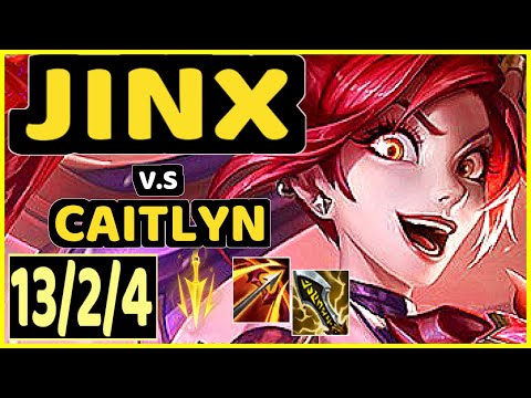 SAMUX (JINX) vs CAITLYN - 13/2/4 KDA BOTTOM ADC GAMEPLAY - EUW Ranked MASTER