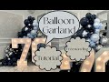 Freestanding Balloon Garland Tutorial Marquee Numbers How To DIY