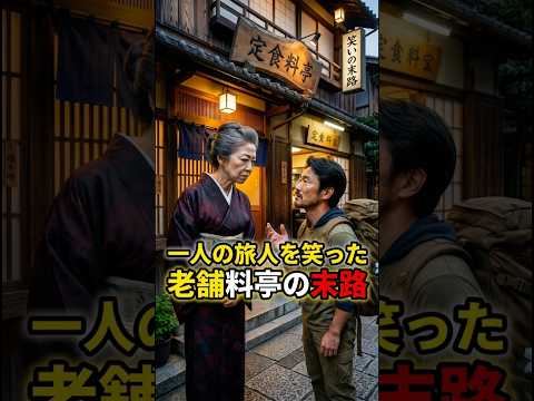 1人の旅人を笑った老舗料亭の末路 #話題のスカッと