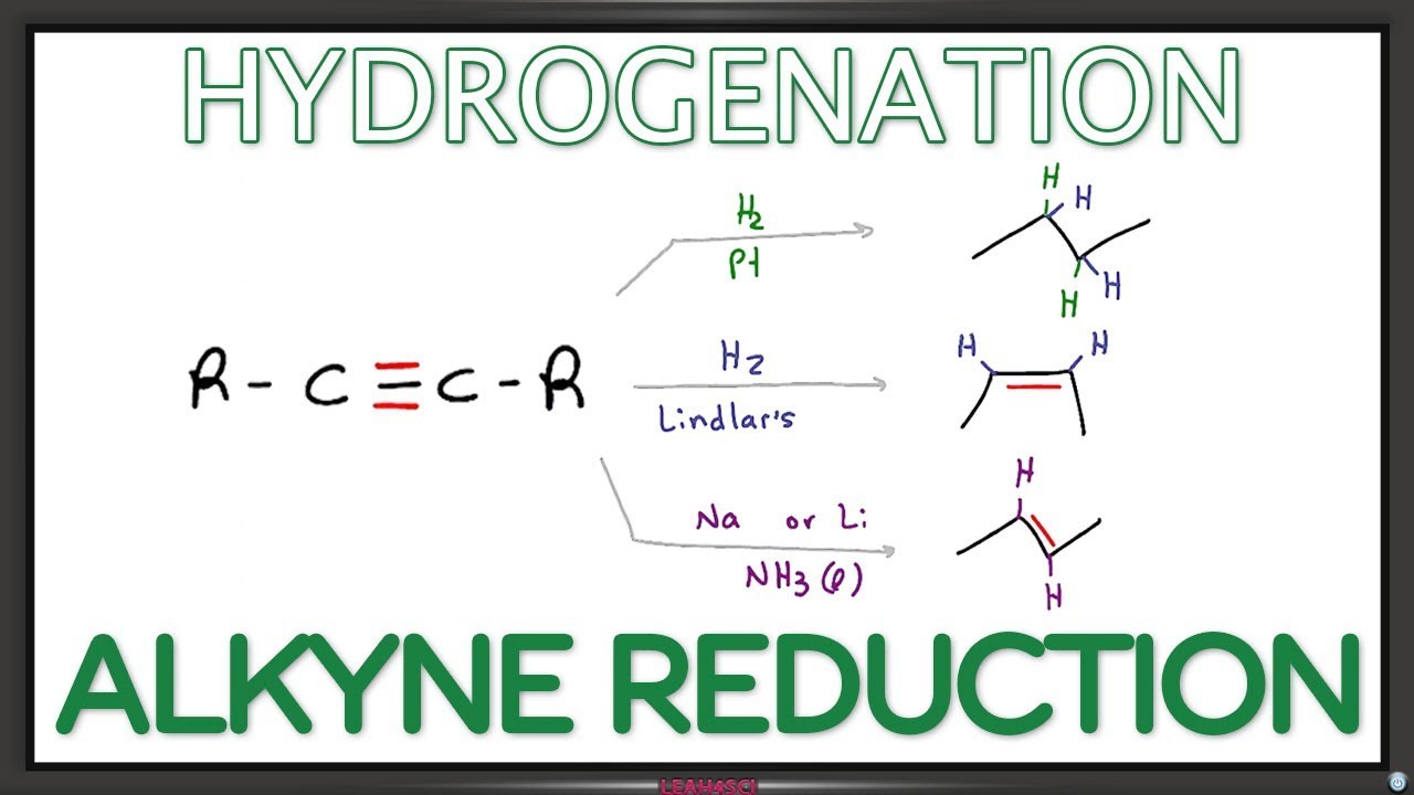 Alkyne Reduction - Lindlar, Na/NH3, Hydrogenation