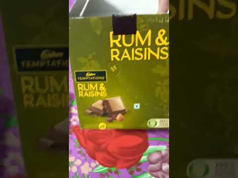 Cadbury temptation...rum and rasin ...loved it #shorts #chocolate