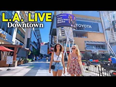 LA LIVE Walking Tour - Downtown Los Angeles is ALIVE! 🔥