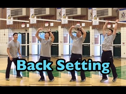 BACK Set - How to SET a Volleyball Tutorial (part 3/5)