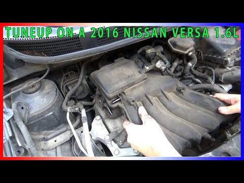 2016 Nissan Versa Tune up Including, Spark Plugs, Throttle Body Cleaning, and Air Filter.
