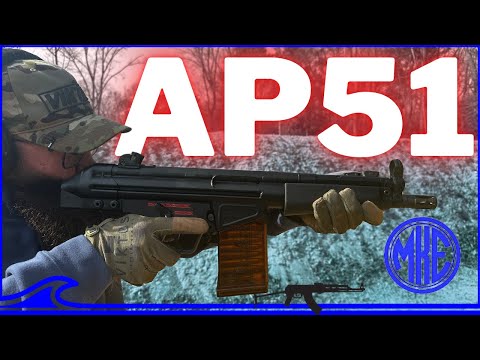 Century Arms AP51 Machine Gun With KAK Industry Muzzle adapter for Suppressor