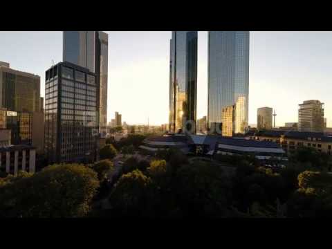 skyline skyscrapers city cityscape modern architecture buildings aerial view bv0soha