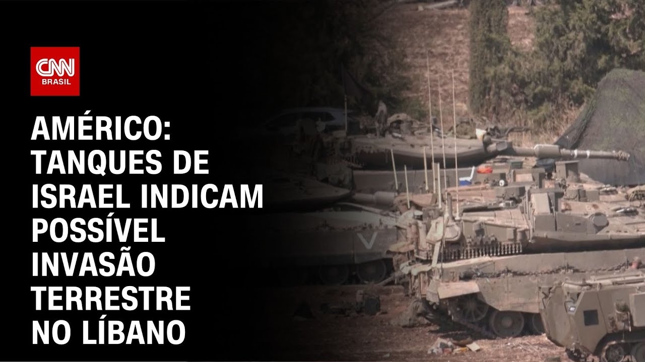 Américo: Tanques de Israel indicam possível invasão terrestre no Líbano | CNN NOVO DIA