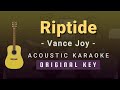 Riptide - Vance Joy(Acoustic Karaoke)