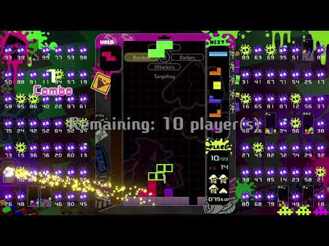 Tetris 99 - Splatoon (10 players) music extended - "Now or Never"