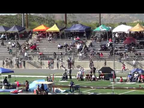J Rubio - VarB 300m Hurdles at CIF-SS D1 Prelims 5-13-17
