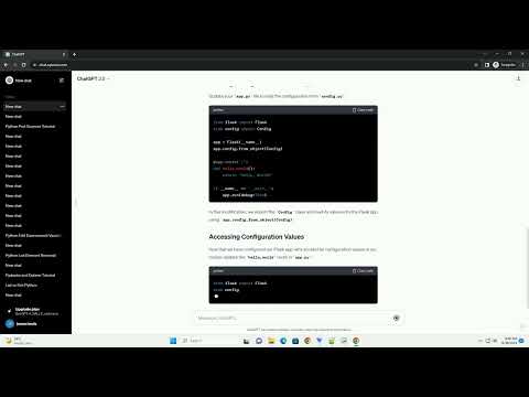 python flask app config