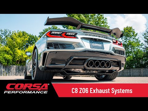 The CORSA Performance 2023+ Chevrolet C8 Z06 Cat-Back Exhaust Collection Has Arrived.