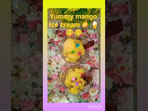 #mango ice cream only 3 ingridients#mango +whipped cream+sugar#easy recipe#cook with Amreen