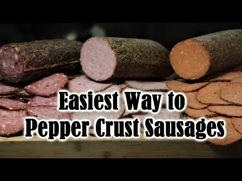 How to Pepper Crust your Sausage/Salami